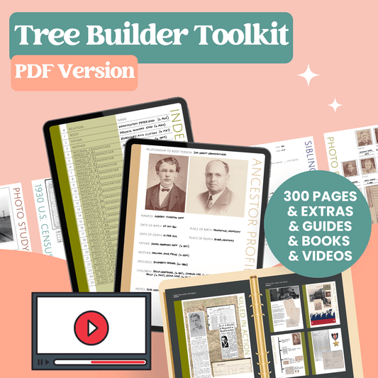 Pdf Tree 4 Inch PDF Pages – Family Tree Notebooks