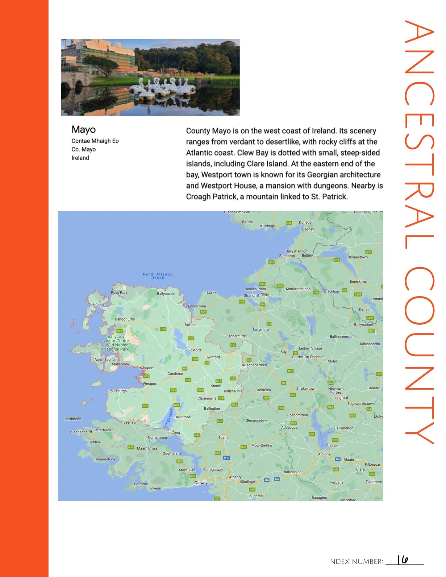 Ancestral County Page: Printable Genealogy Form (Digital Download)