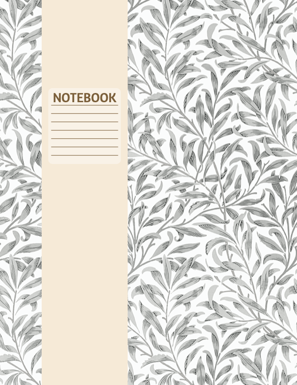 Leaf Notebook Cover Page: Printable Genealogy Form (Digital Download)