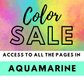 Color Sale: All the Aquamarine Pages