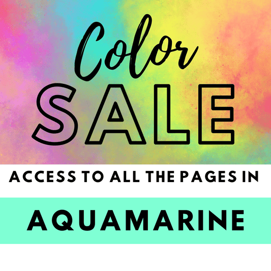 Color Sale: All the Aquamarine Pages