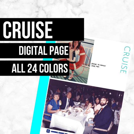 Cruise Page: Printable Genealogy Form (Digital Download)