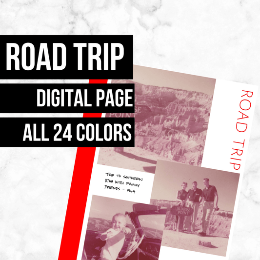 Road Trip Page: Printable Genealogy Form (Digital Download)