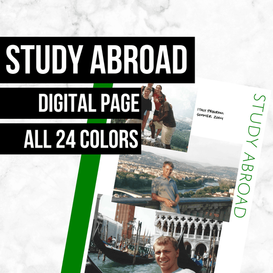 Study Abroad Page: Printable Genealogy Form (Digital Download)