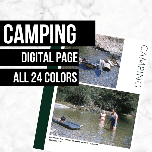 Camping Page: Printable Genealogy Form (Digital Download)
