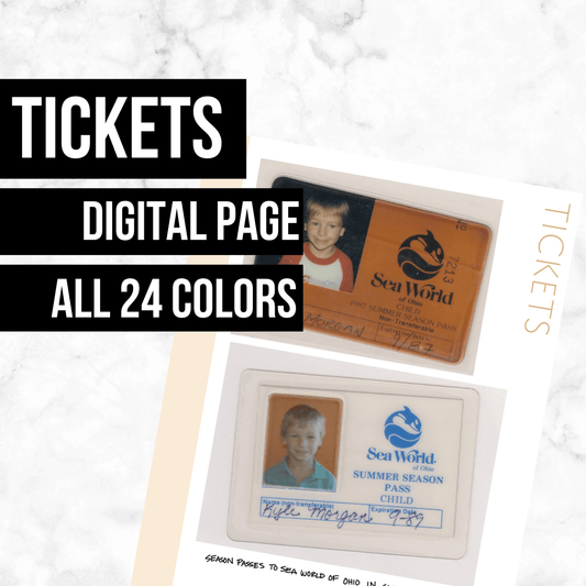 Tickets Page: Printable Genealogy Form (Digital Download)