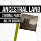 Ancestral Land: Printable Genealogy Form (Digital Download)