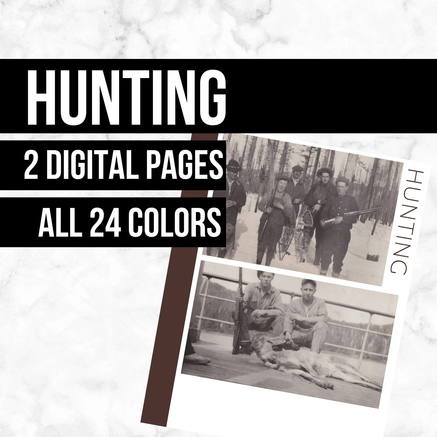 Hunting: Printable Genealogy Form (Digital Download)