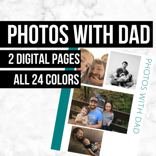 Photos with Dad: Printable Genealogy Form (Digital Download)