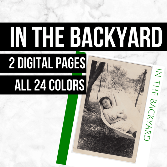 In the Backyard: Printable Genealogy Form (Digital Download)