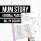Mum Story: Printable Genealogy Form (Digital Download)