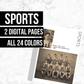 Sports: Printable Genealogy Form (Digital Download)