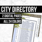 City Directory: Printable Genealogy Form (Digital Download)