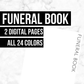 Funeral Book: Printable Genealogy Forms (Digital Download)