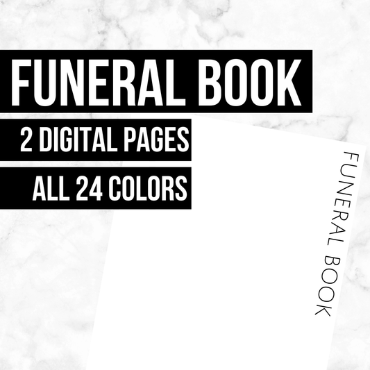 Funeral Book: Printable Genealogy Forms (Digital Download)