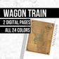 Wagon Train: Printable Genealogy Form (Digital Download)