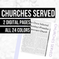 Churches Served: Printable Genealogy Forms (Digital Download)