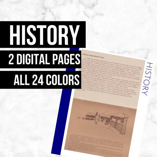 History Page: Printable Genealogy Form (Digital Download)