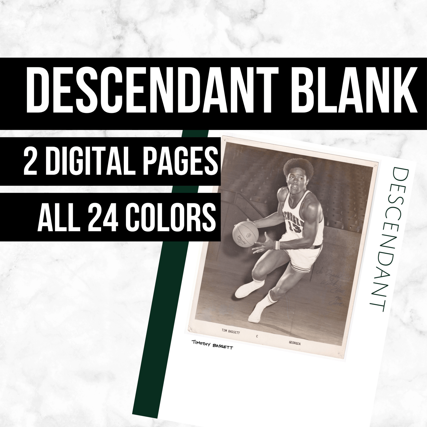 Descendant Blank: Printable Genealogy Page (Digital Download)