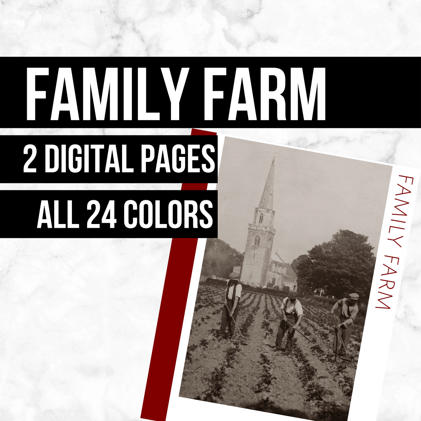 Family Farm: Printable Genealogy Form (Digital Download)