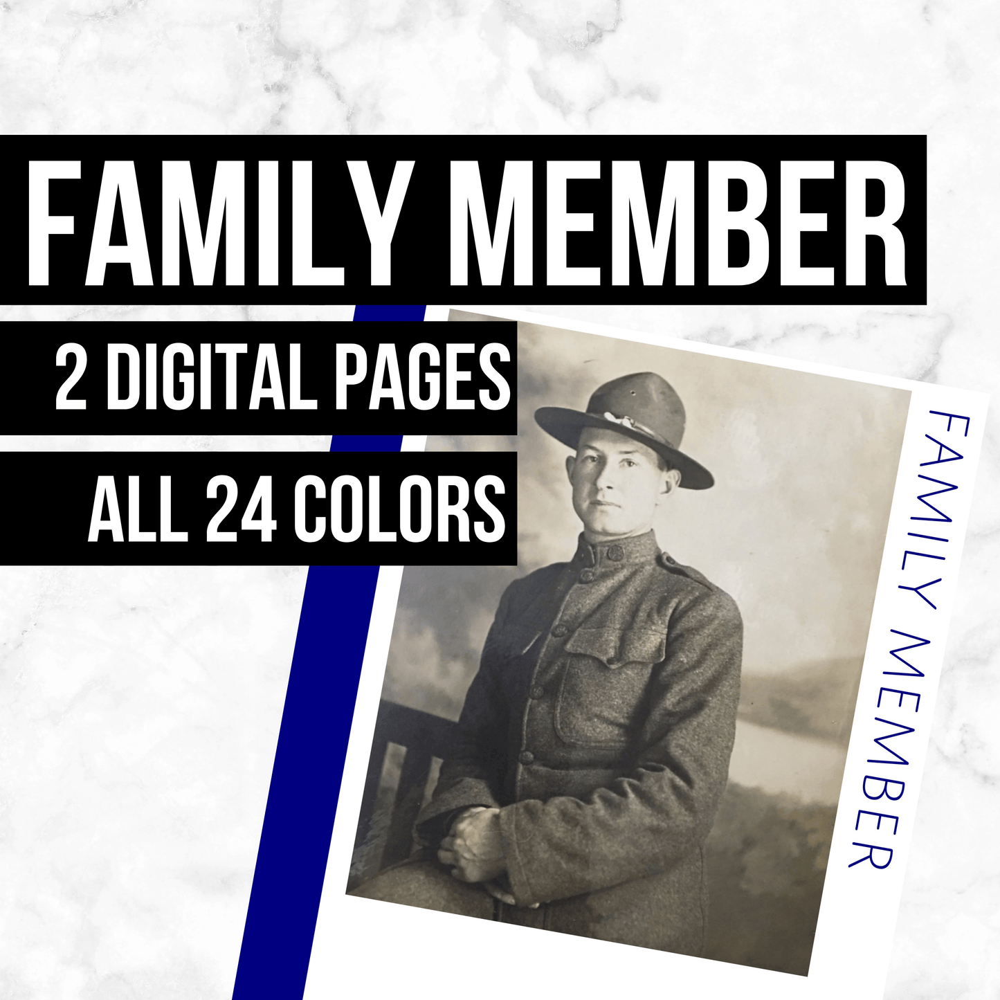 Family Member: Printable Genealogy Forms (Digital Download)