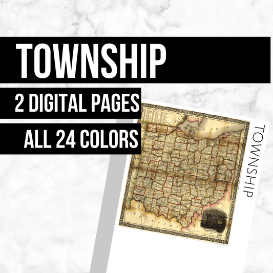 Township: Printable Genealogy Form (Digital Download)