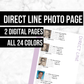 Direct Line Photo Page: Printable Genealogy Form (Digital Download)