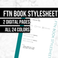 FTN Book Stylesheet: Printable Form (Digital Download)