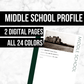 Middle School Profile: Printable Genealogy Page (Digital Download)