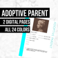 Adoptive Parent: Printable Genealogy Form (Digital Download)
