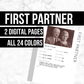 First Partner: Printable Genealogy Page (Digital Download)