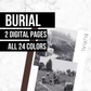 Burial: Printable Genealogy Forms (Digital Download)