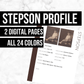 Stepson Profile: Printable Genealogy Form (Digital Download)