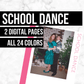 School Dance: Printable Genealogy Forms (Digital Download)