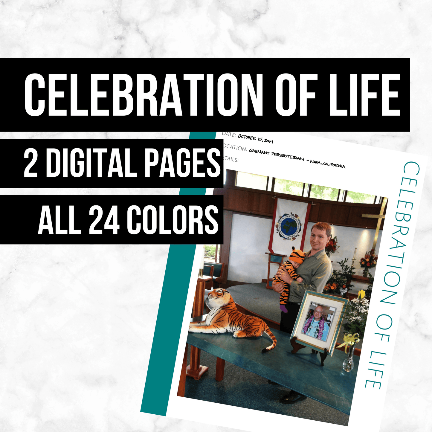 Celebration of Life: Printable Genealogy Form (Digital Download)