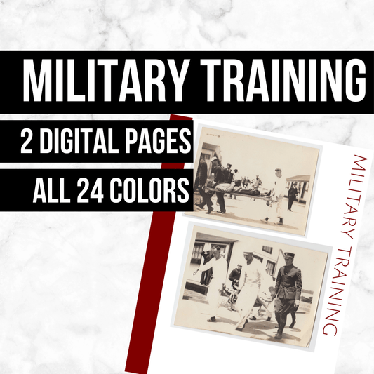 Military Training: Printable Genealogy Form (Digital Download)