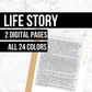 Life Story: Printable Genealogy Form (Digital Download)