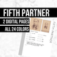 Fifth Partner: Printable Genealogy Page (Digital Download)