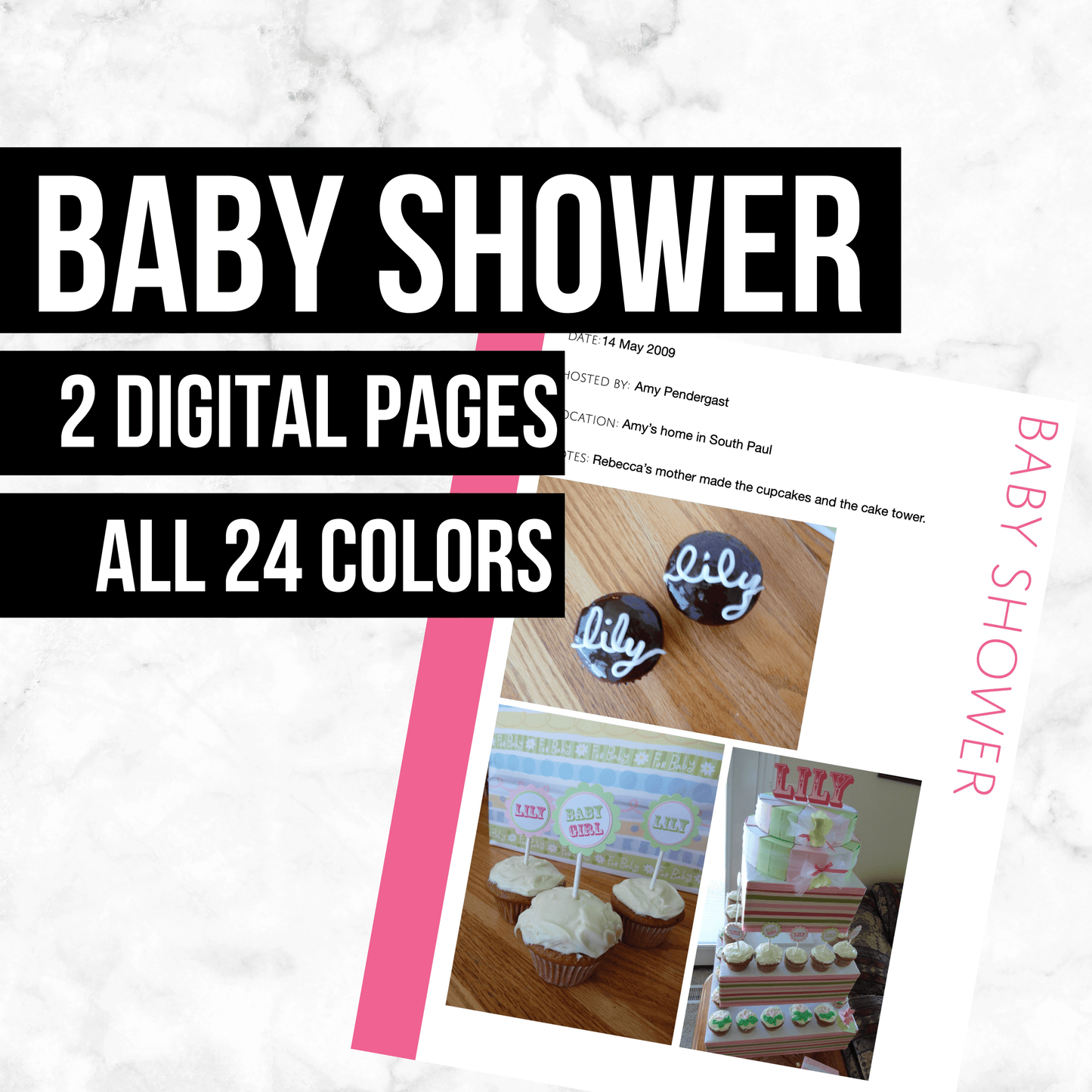 Baby Shower: Printable Genealogy Form (Digital Download)