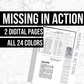 Missing in Action: Printable Genealogy Form (Digital Download)
