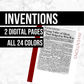 Inventions Page: Printable Genealogy Form (Digital Download)