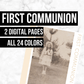 First Communion: Printable Genealogy Forms (Digital Download)