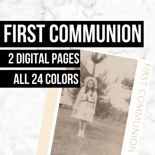 First Communion: Printable Genealogy Forms (Digital Download)