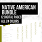 Native American Bundle: Printable Genealogy Forms (Digital Download)