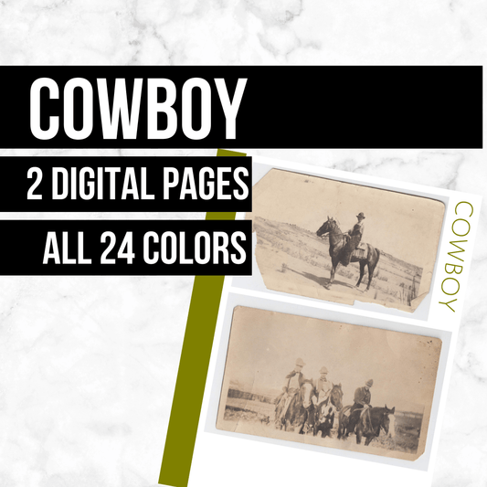 Cowboy: Printable Genealogy Form (Digital Download)