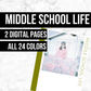 Middle School Life: Printable Genealogy Form (Digital Download)