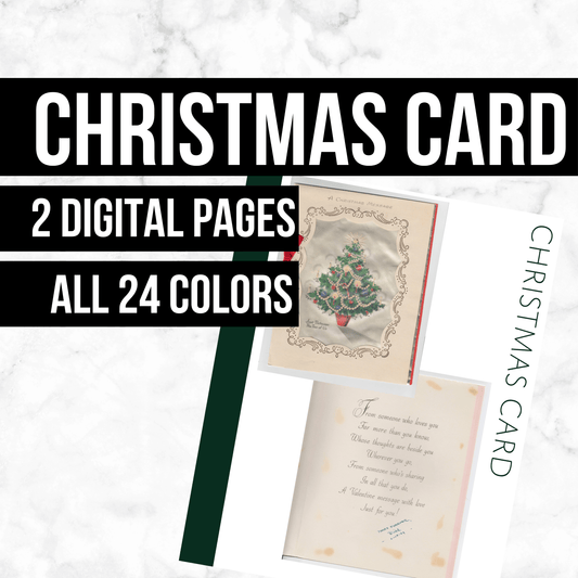 Christmas Card: Printable Genealogy Page (Digital Download)