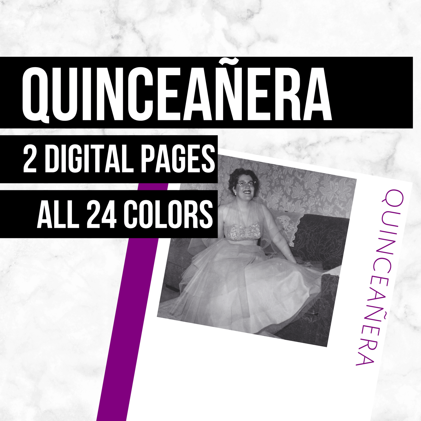 Quinceanera: Printable Genealogy Forms (Digital Download)