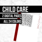 Child Care Page: Printable Genealogy Form (Digital Download)