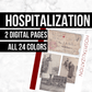 Hospitalization: Printable Genealogy Form (Digital Download)